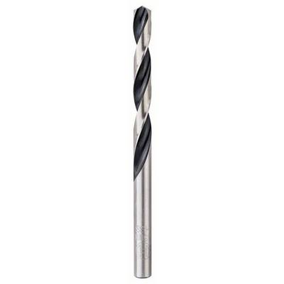 Metal drill with spiral-shaped cutting edges, typically used for drilling holes in metal surfaces.