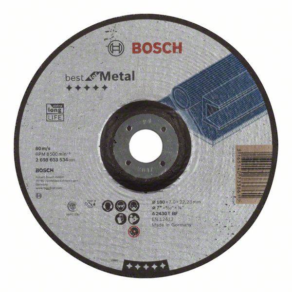 Bosch Accessories 2608603534 Grinding disc (off-set) 180 mm 1 pc(s) Steel-0