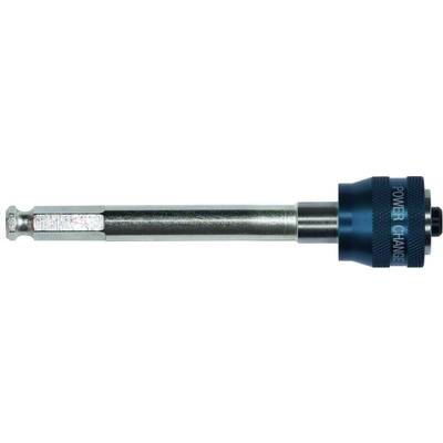 Metal drill bit with a hexagonal shank and blue quick-change chuck, marked with 'POWER CHANGE', on a white background.
