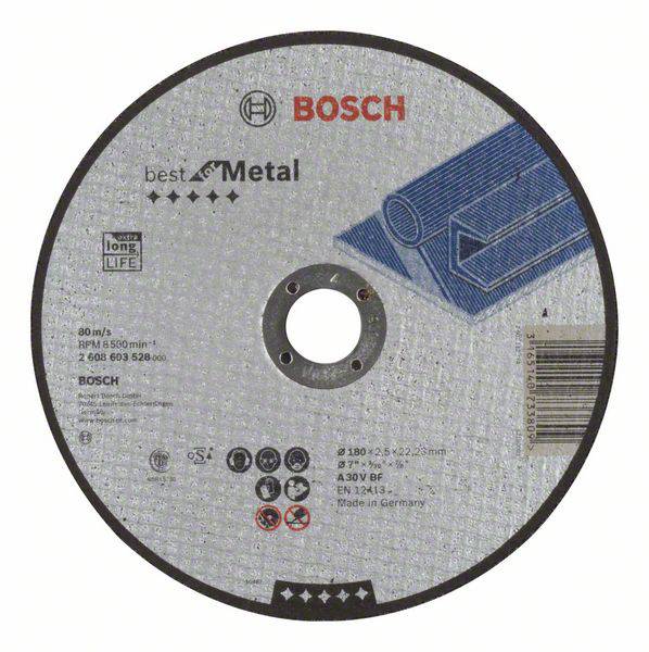 Bosch Accessories 2608603528 2608603528 Cutting disc (straight) 180 mm 1 pc(s) Steel-0