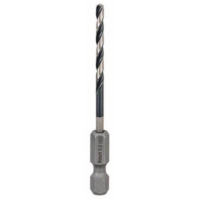 Metal drill bit with hexagonal shank, suitable for precise drilling in metal surfaces.