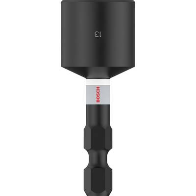 Bit holder with magnetic tip, black and silver design, Bosch brand. Ideal for precision work and easy bit changes.