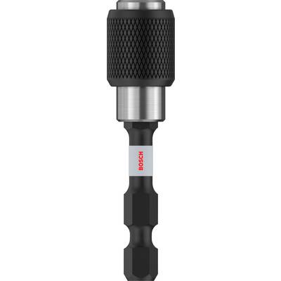 A bit holder with a non-slip grip and a hexagonal bit. The 'Bosch' brand is visible on the shaft.