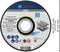 Bosch Pro grinding disc for stainless steel and metal, 115 mm diameter, 1.6 mm thickness. Maximum speed: 13,300 RPM.