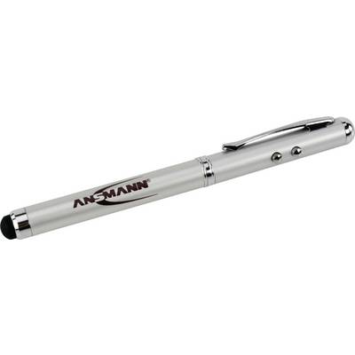 Ansmann 1600-0028 Stylus-Touch 4in1 Penlight battery-powered LED (monochrome), Laser 120 mm Aluminium-2