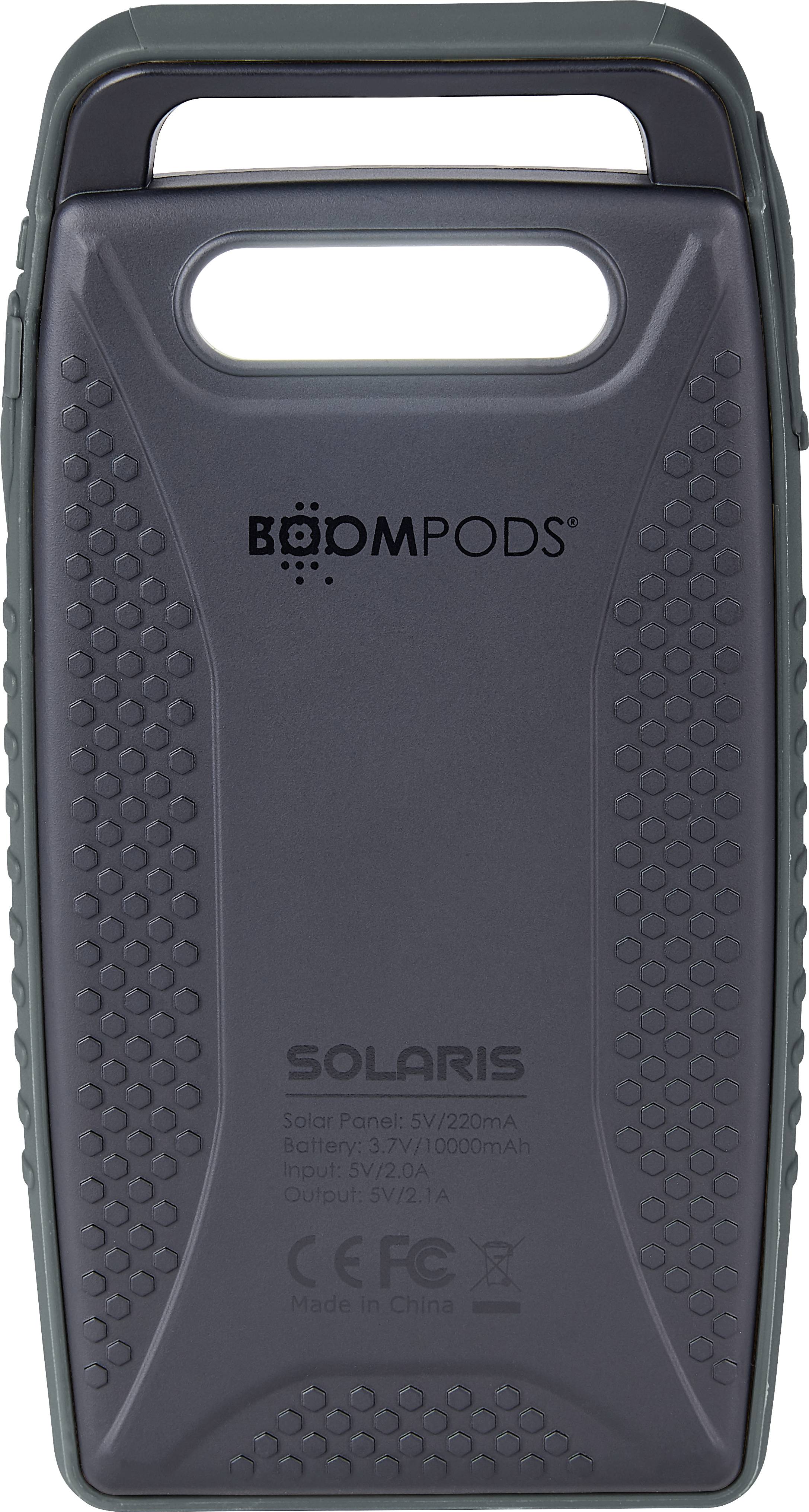 Boompods Solaris PBSOLA Solar charger Charging current (max.) 220 mA 10000 mAh-2