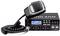 CB Radio 'Midland Alan 48 Pro' with microphone. LCD screen displays channel information, with controls for volume, squelch, and modulation.