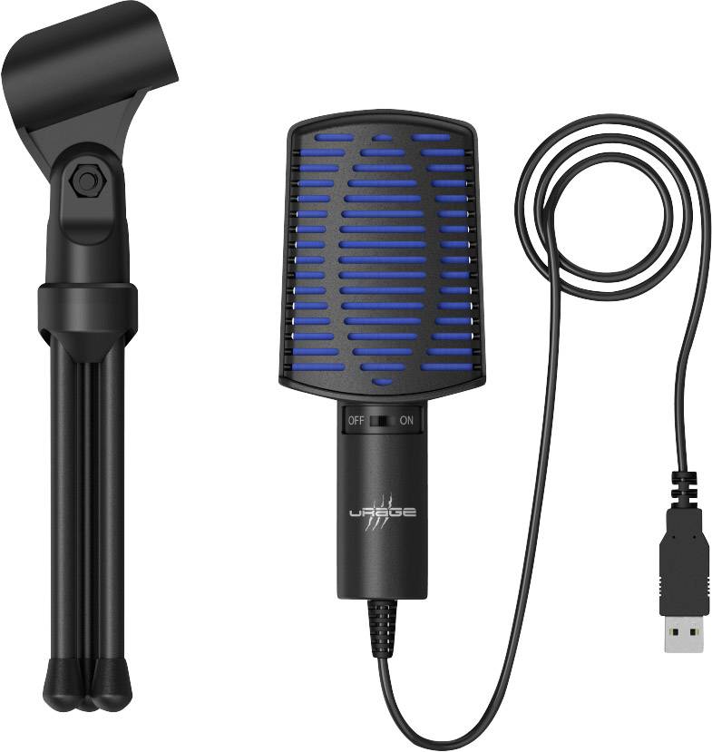 Stand PC microphone Urage Stream 100 Transfer type (details):Corded incl. stand-5