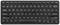 A black, compact QWERTY keyboard with a function key row and number row. No numeric keypad present.