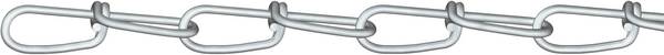 dörner + helmer 156151 Double loop chain Silver Steel zinc galvanized 30 m