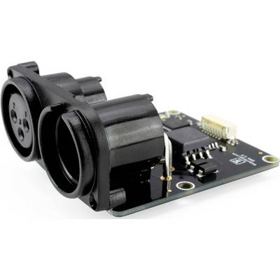 An electronic circuit with multiple connections and components on a circuit board, possibly for music or audio devices.