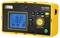 Yellow earth resistance measuring device C.A 6424 with digital display and multiple buttons, displaying resistance measurement value of 11.82 ohms.