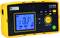 Yellow earth testing device 'C.A 6424' with digital display shows 11.82 ohms. Start/Stop and Test buttons available.