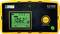 An ohmmeter for earth resistance shows a measurement value of 10.62 ohms on a digital display. There are buttons for 'TEST' and 'START/STOP'.