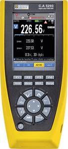 Chauvin Arnoux C.A 5293 Handheld multimeter  Digital Data logger, Graphics display CAT III 1000 V, CAT IV 600 V Display (counts): 100000