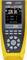 A yellow digital multimeter displays a voltage of 226.56 V. There are numerous control buttons underneath for various measurement functions.