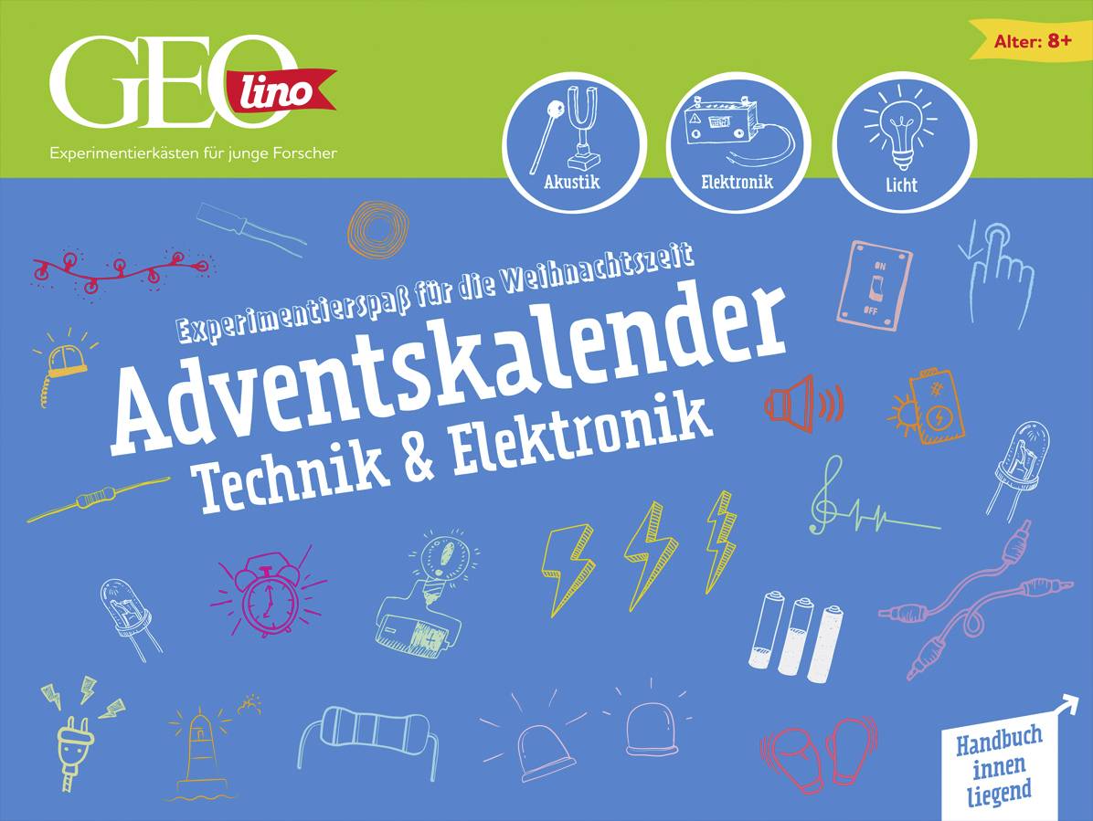 Geolino Technik & Elektronik Science, GEOlino, Electronics Advent calendar Age category 8 years and over-0