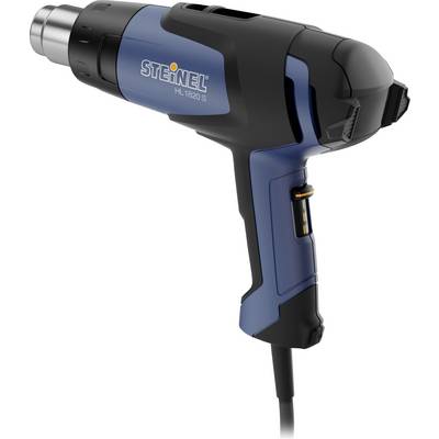 Blue and black hot air gun in 'Steinel HL 1820 S' brand logo, suitable for various DIY applications.