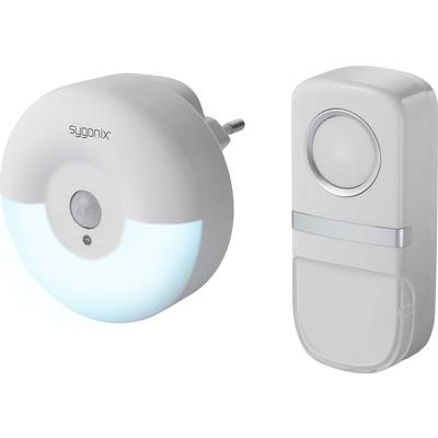 Image of Sygonix SY-4510762 Wireless door bell Complete set batteryless, incl. flash, incl. motion detector, incl. nameplate, incl. nightlight
