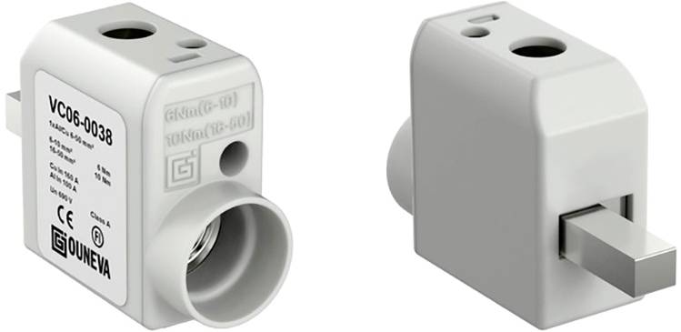 Ouneva Group VC06-0038 Mains connector Total number of pins: 1 160 A 1 pc(s)-0