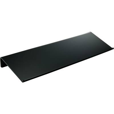 Black matte storage tray with minimalist design for neat storage or display of items.