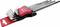 Set of Allen keys in various sizes in a red and black holder.