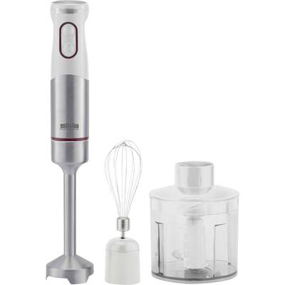 Image of Silva Homeline SMS 6501 Hand-held blender 700 W with graduated beaker, Whisk attachment White, Stainless steel