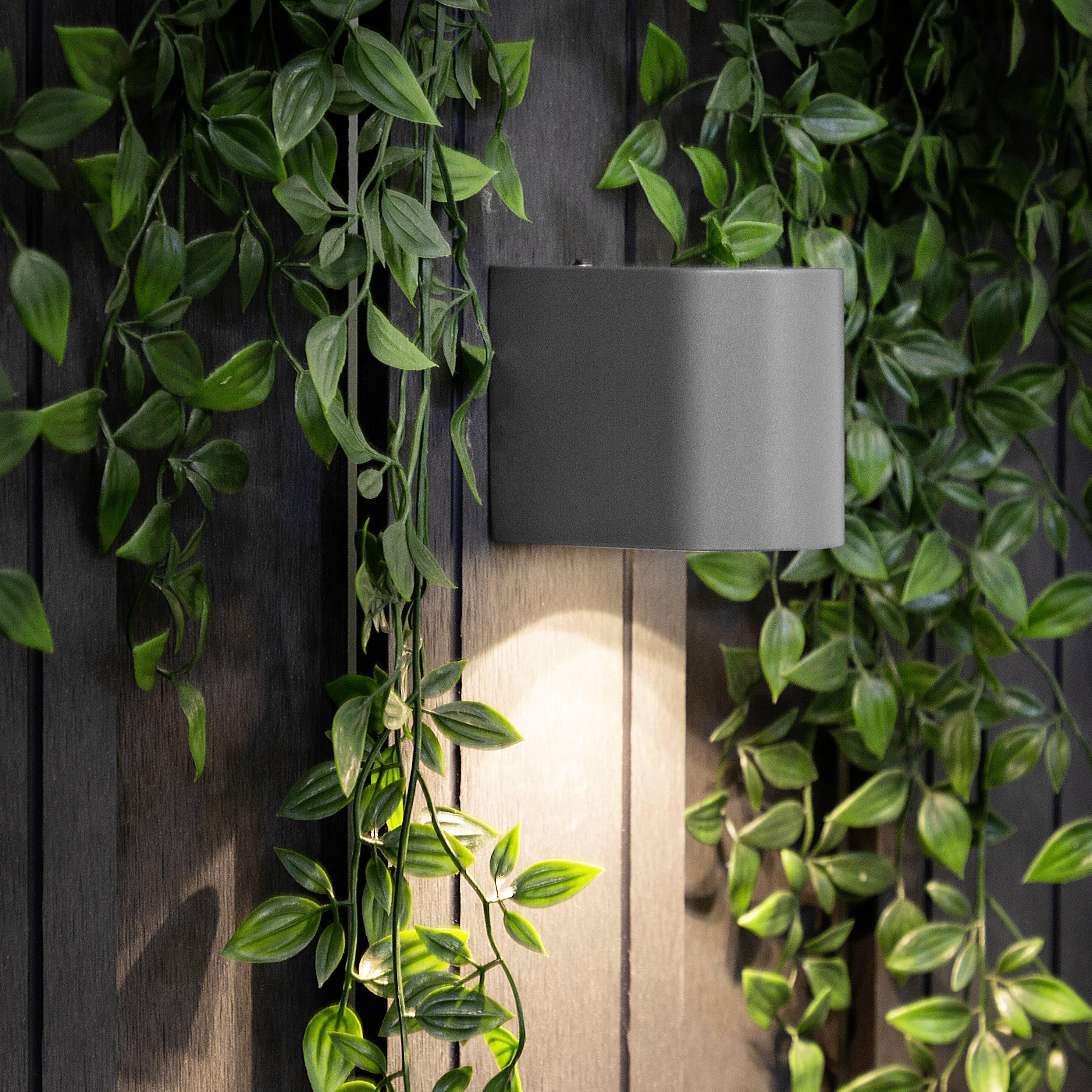 Smartwares SMD-LED Wandleuchte Bastia/grau 10.010.52 LED wall light GU10 LED (monochrome) Grey (matt)-3