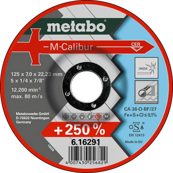 Metabo M-Calibur 616291000 Cutting disc (off-set) 125 mm 25 pc(s)