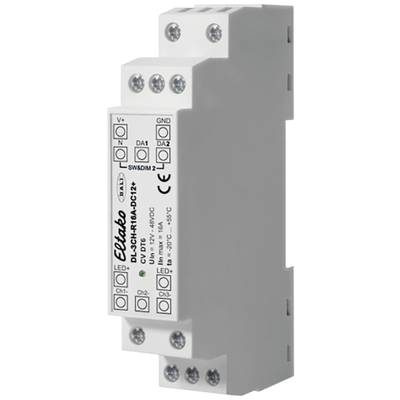 DL-3CH-R16A-DC12+ Eltako  LED dimmer   3-channel DIN rail, DIN rail  