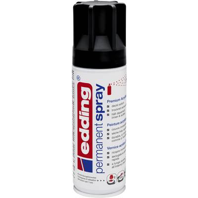 Edding 4-5200901 Edding spray 5200 Color: Deep black semi-gloss RAL 9005  200 ml
