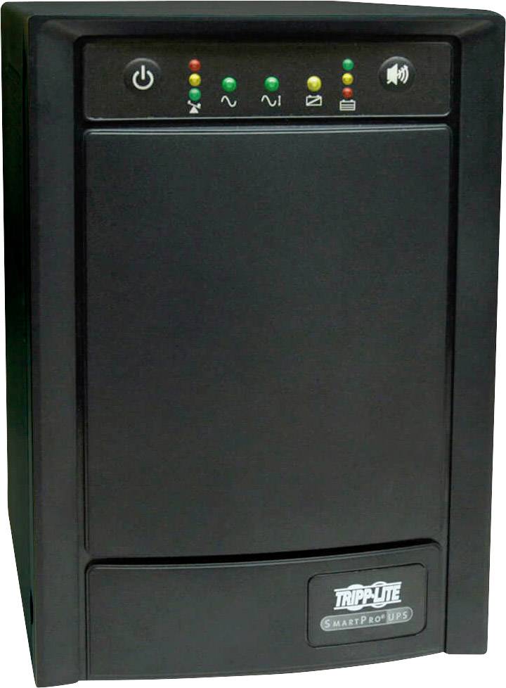 USV device with multiple indicator lights for status monitoring, including current, battery, and alarm. Suitable for IT environments.