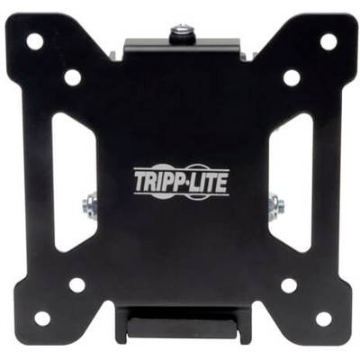 Black Tripp Lite monitor mount, square-shaped, with mounting holes.