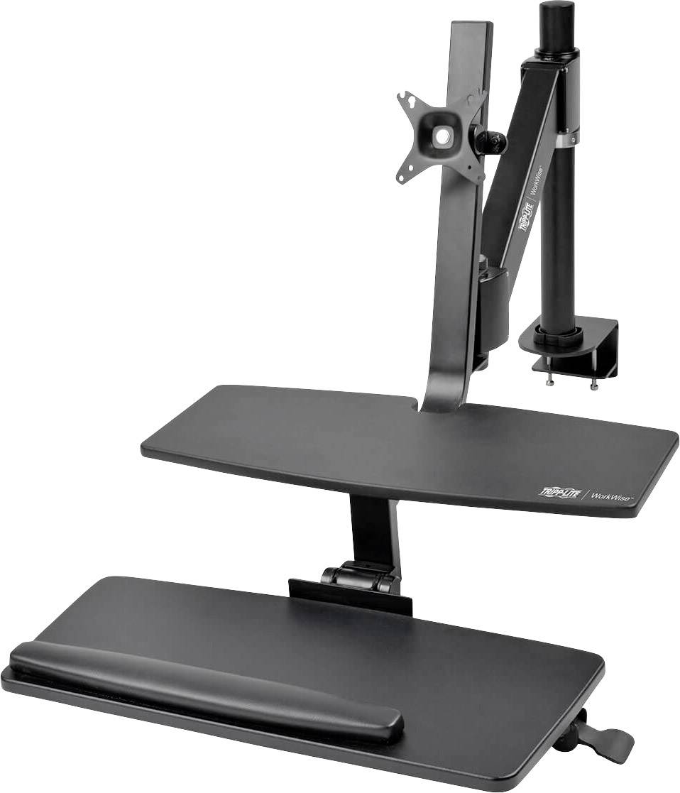 Tripp Lite Monitor desk mount 1 Display(s) 33,0 cm (13") - 68,6 cm (27") Black Rotatable, Retractable, Swivelling, Lapto-5