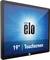 '19-inch Touchscreen Monitor by Elo' with a luminous blue background.