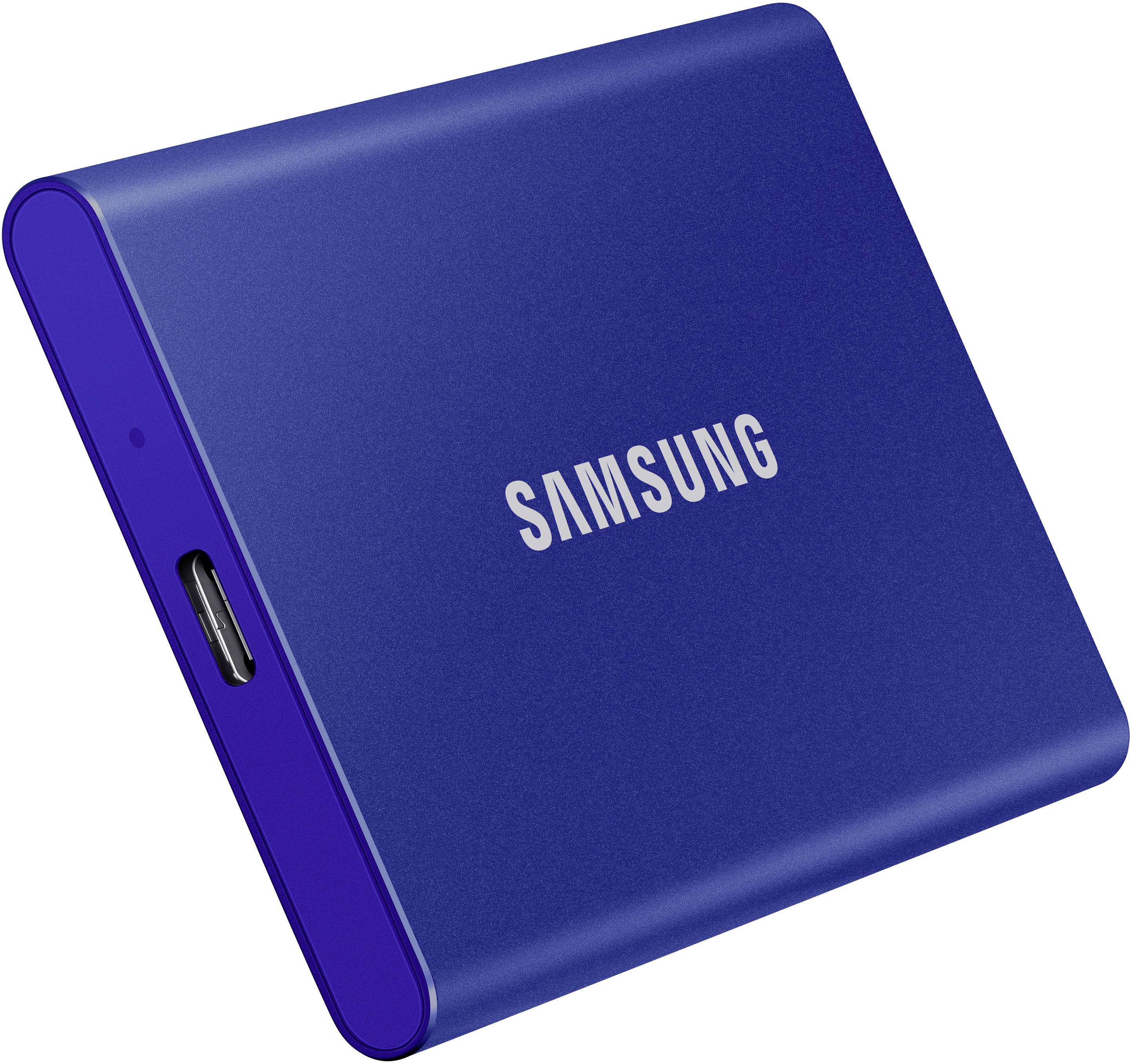 Samsung Portable T7 1 TB External SSD hard drive USB A (USB 3.2 2nd gen) Blue MU-PC1T0H/WW