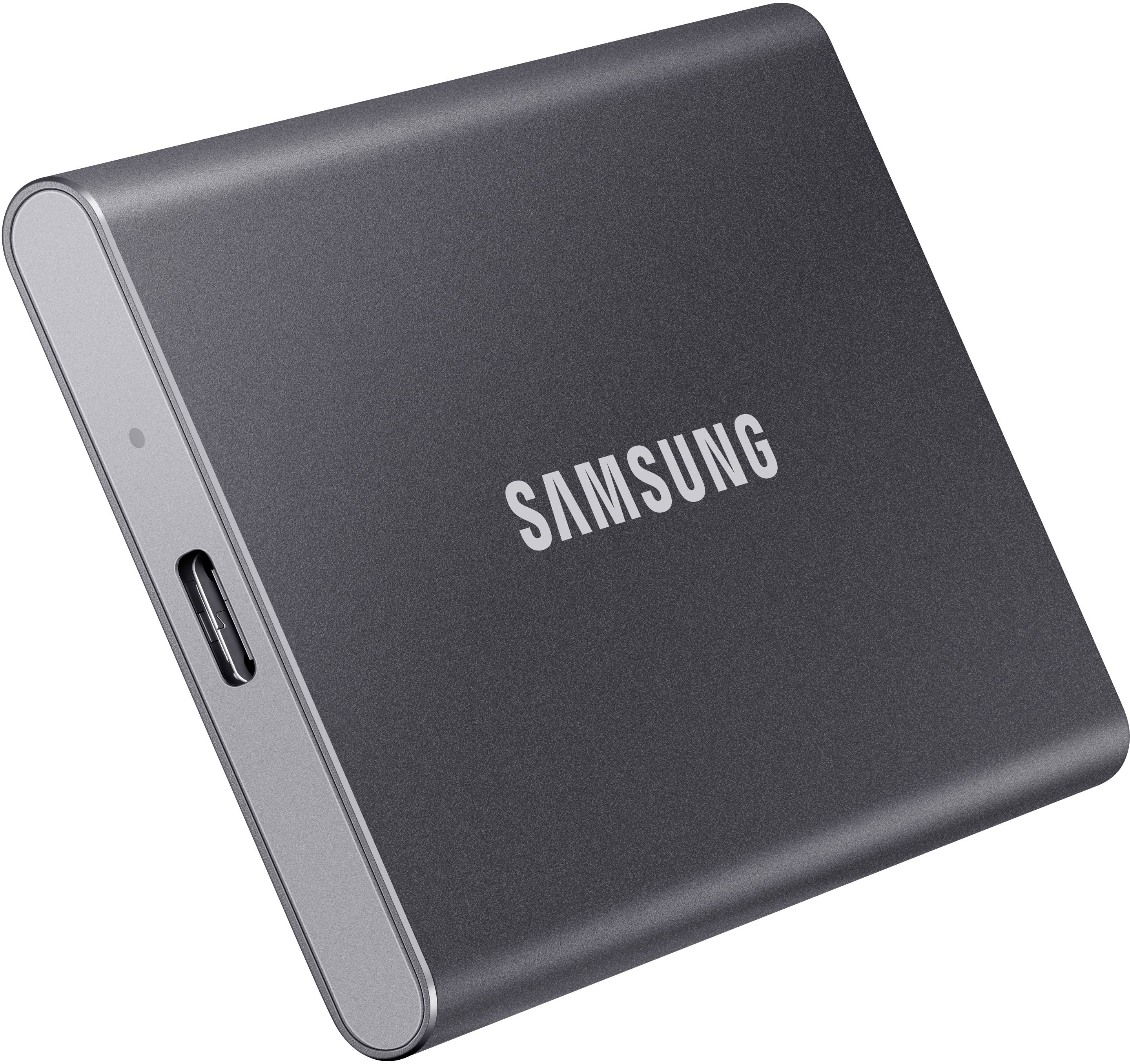 Samsung Portable T7 1 TB External SSD hard drive USB A (USB 3.2 2nd gen) Grey MU-PC1T0T/WW