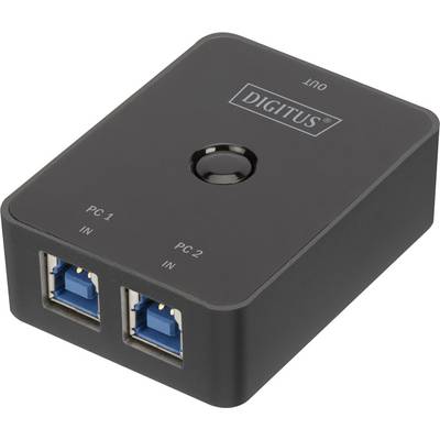Digitus DA-73300-1 2 ports USB 3.2 1st Gen (USB 3.0) changeover switch Black-0