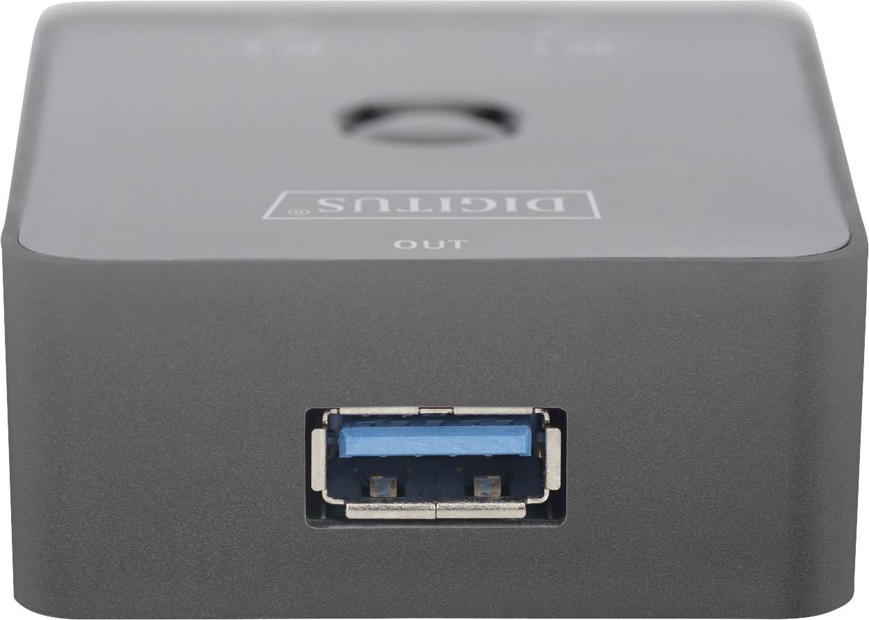Digitus DA-73300-1 2 ports USB 3.2 1st Gen (USB 3.0) changeover switch Black-2