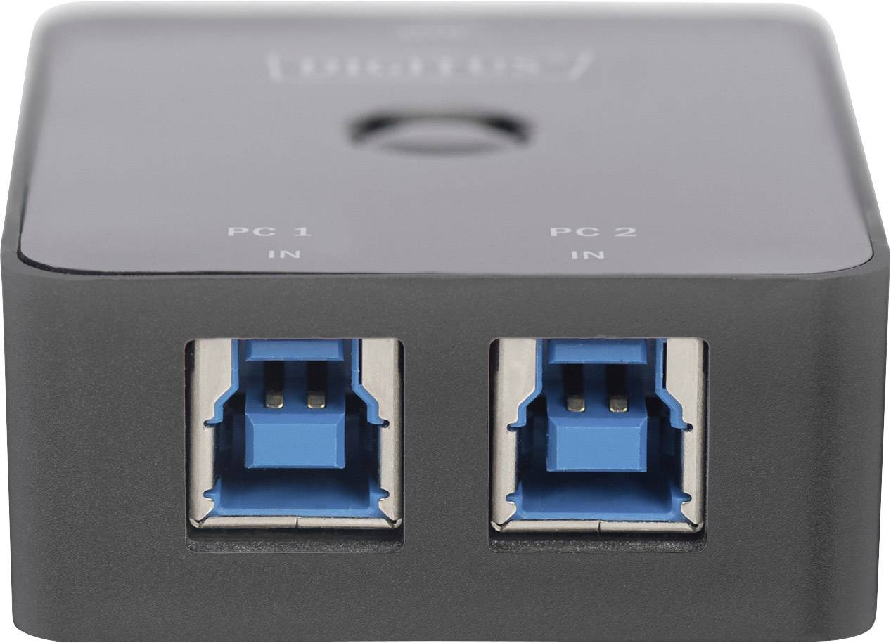 Digitus DA-73300-1 2 ports USB 3.2 1st Gen (USB 3.0) changeover switch Black-3