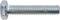 A silver-coloured hexagonal metal screw bolt.