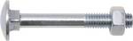 Carriage bolt round-head DIN 603 galvanized 8 x 120, 20 pcs