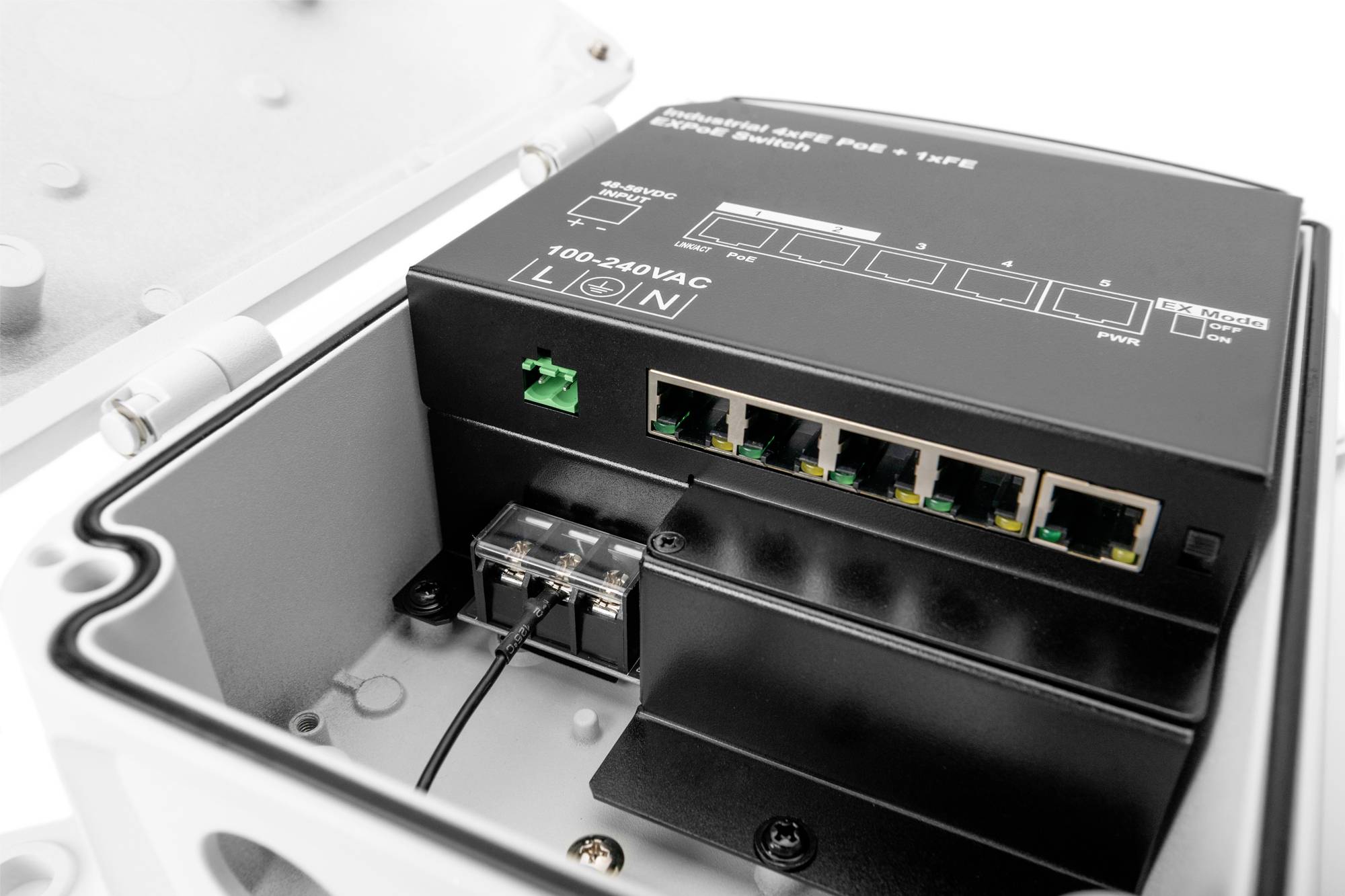 Digitus DN-95345 Network RJ45 switch DN-95345 4+1 ports 10 / 100 MBit/s-3