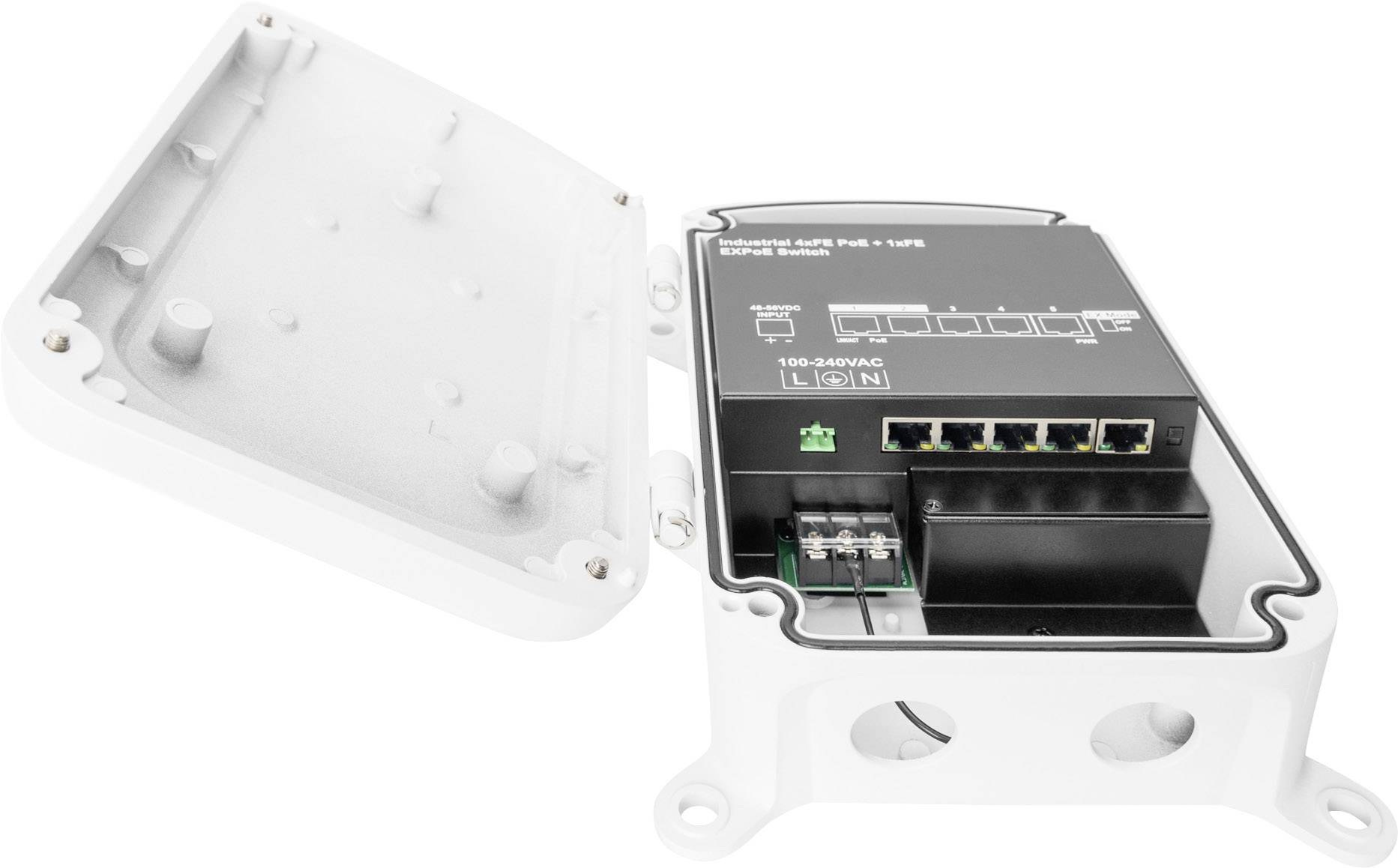 Digitus DN-95345 Network RJ45 switch DN-95345 4+1 ports 10 / 100 MBit/s-4