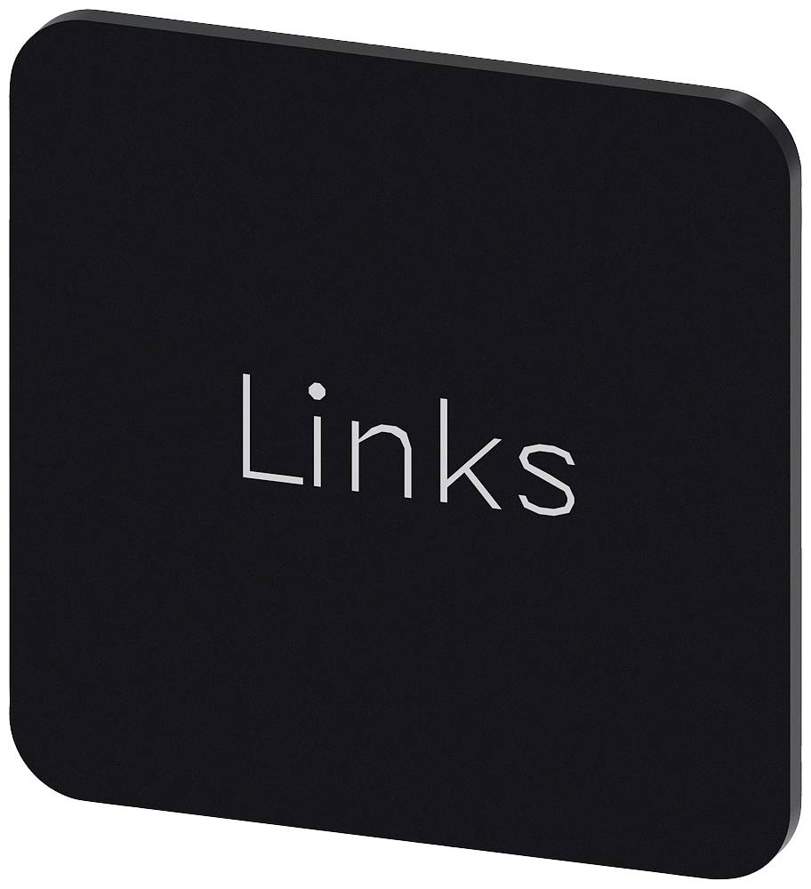 Siemens 3SU1900-0AF16-0AJ0 3SU19000AF160AJ0 Label plate square (L x W x H) 22 x 22 x 22 mm Links Black, White 10 pc(s)