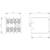 Technical drawing of an electrical plug with dimension units in millimetres: 36 x 37.5 front view, 48.1 x 43.7 side view.