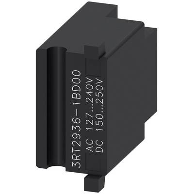 Black electrical component block with the inscription '3RT2936-1BD00 AC 127...240V DC 150...250V', presumably a switching module.