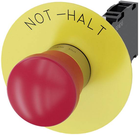 Siemens 3SU11501HA201FH0 3SU1150-1HA20-1FH0 EPO switch for emergency power-off Button Red, Yellow Pull 1 pc(s) Piece