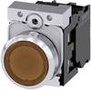 Siemens 3SU11520AB001BA0 3SU1152-0AB00-1BA0 Illuminated push button Front ring (steel), Glossy Button Silver, Amber 1 pc(s)