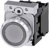 Siemens 3SU11520AB701BA0 3SU1152-0AB70-1BA0 Illuminated push button Front ring (steel), Glossy Button Silver, Clear 1 pc(s)